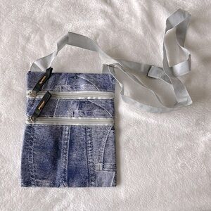 Denim color Crossbody bag